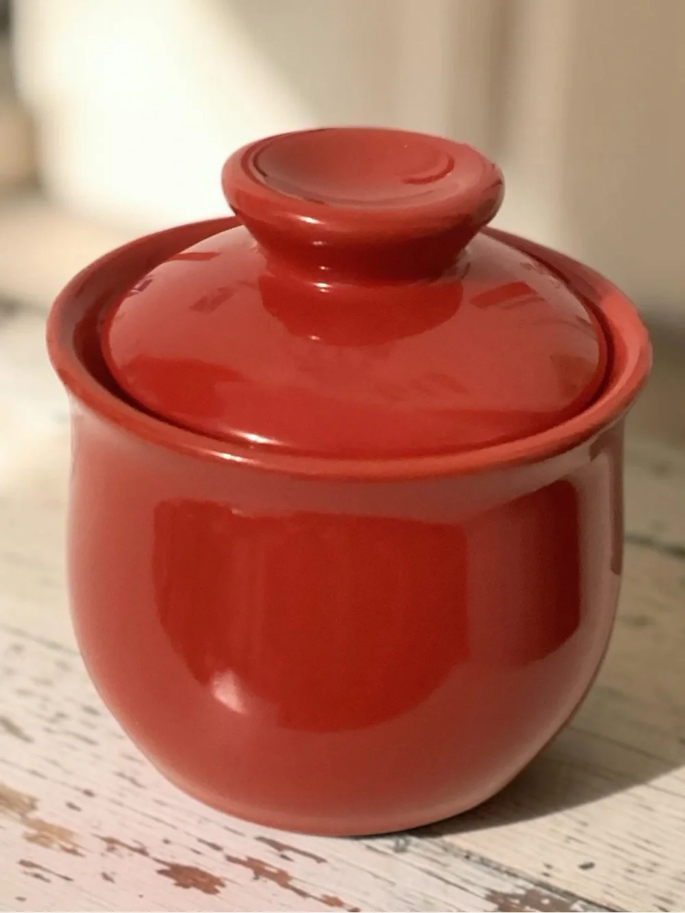French Butter Crock Style Ceramic • Traditional Water-Seal Butter Keeper